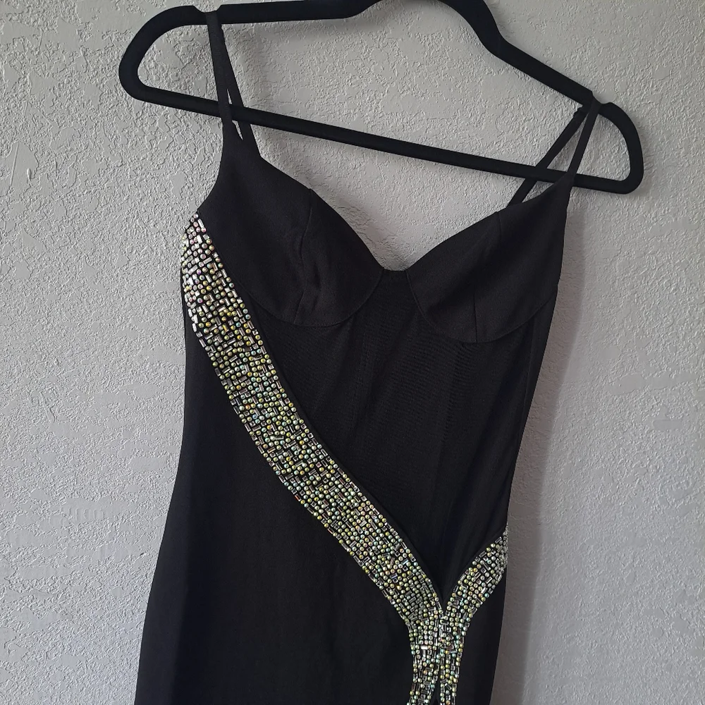 Embellished Fashion Nova Black dress - Picture 3 of 6